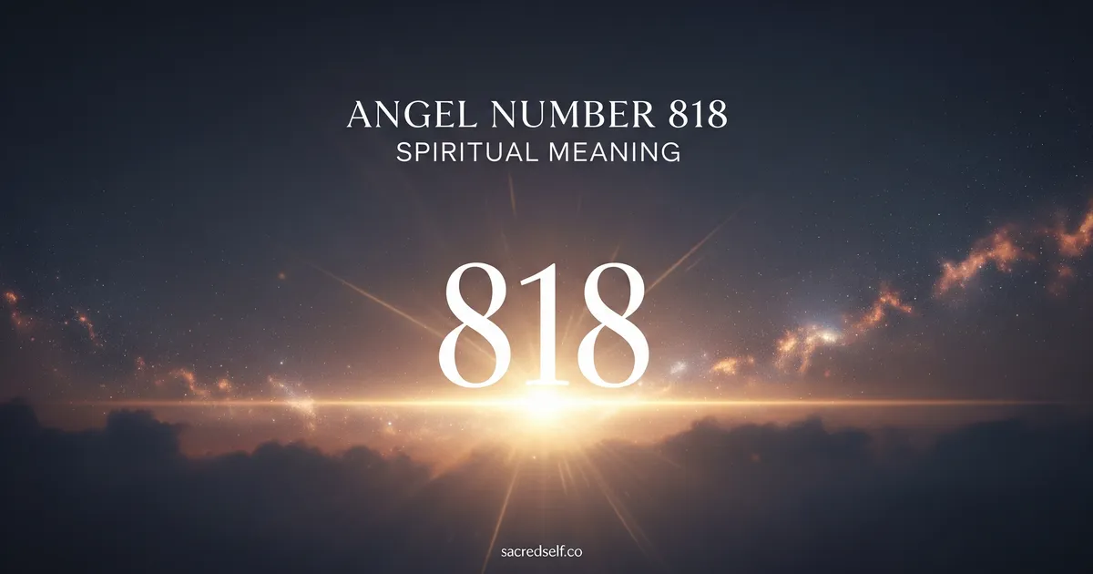 Angel Number 818 Spiritual Meaning and Significance