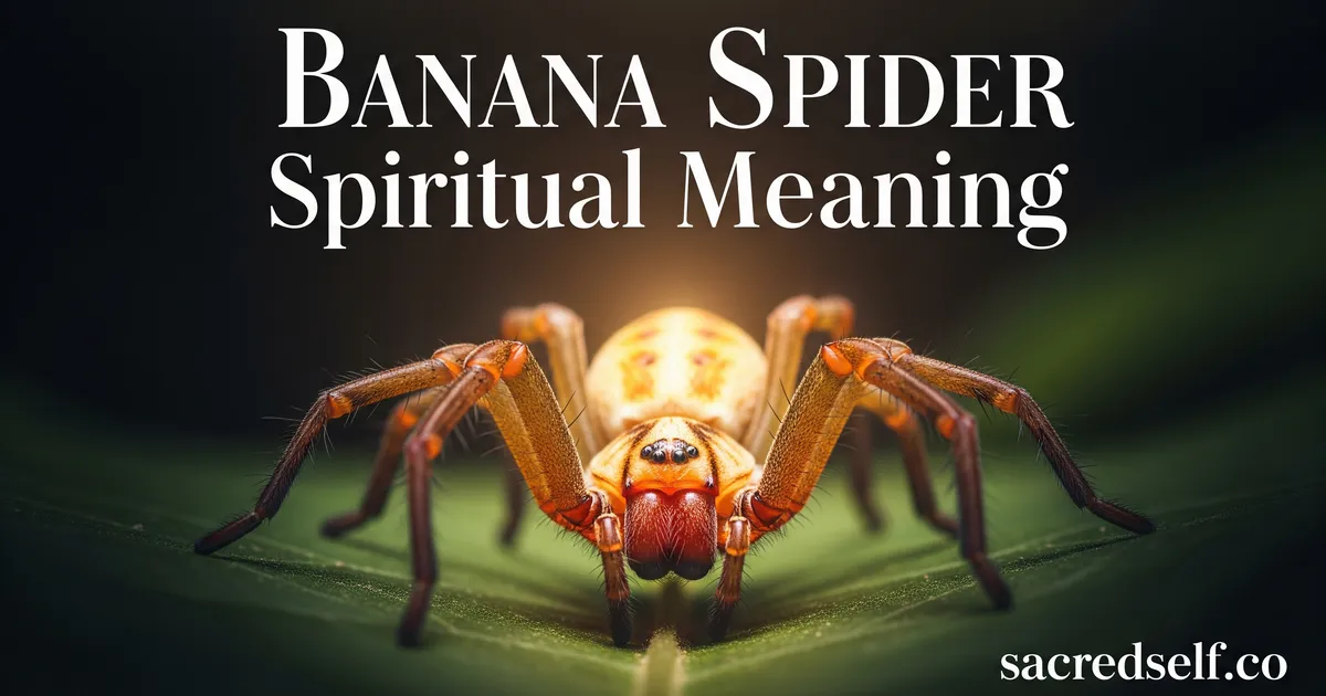 Banana Spider Spiritual Meaning: What Does This Encounter Mean?