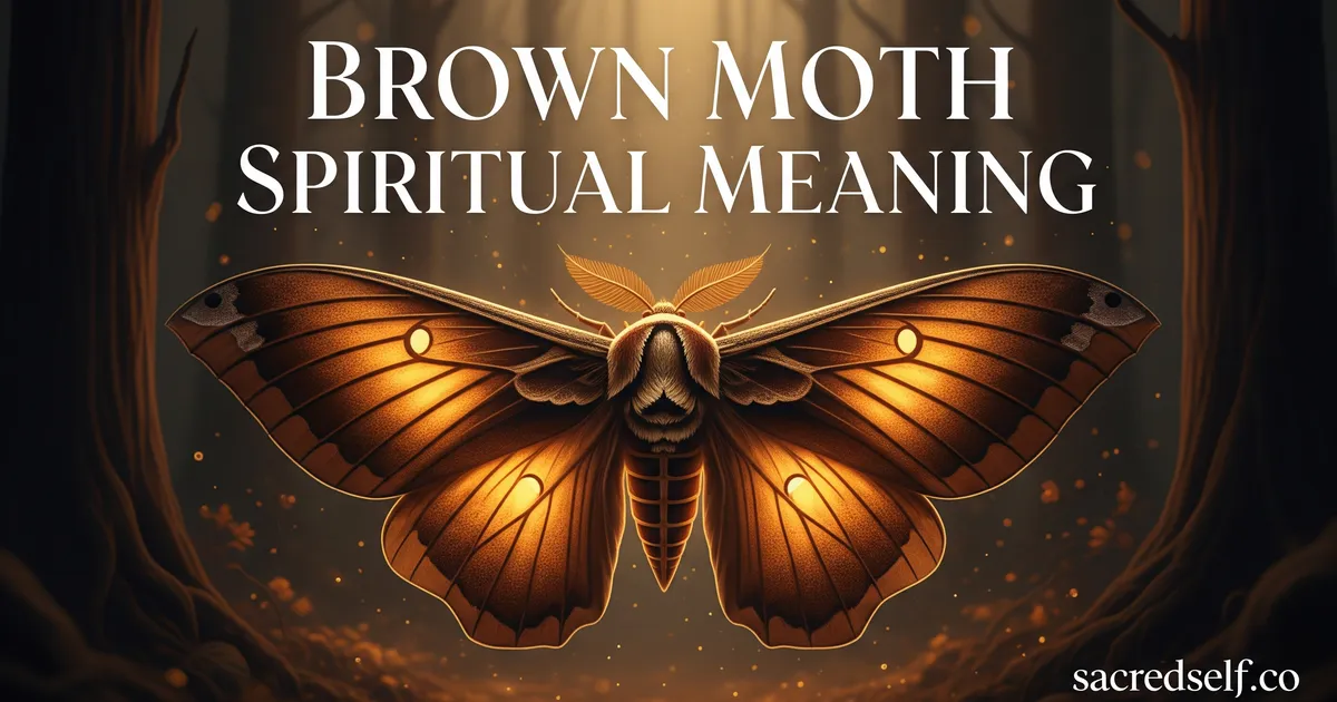 Brown Moth Spiritual Meaning: What It Symbolizes When You See One