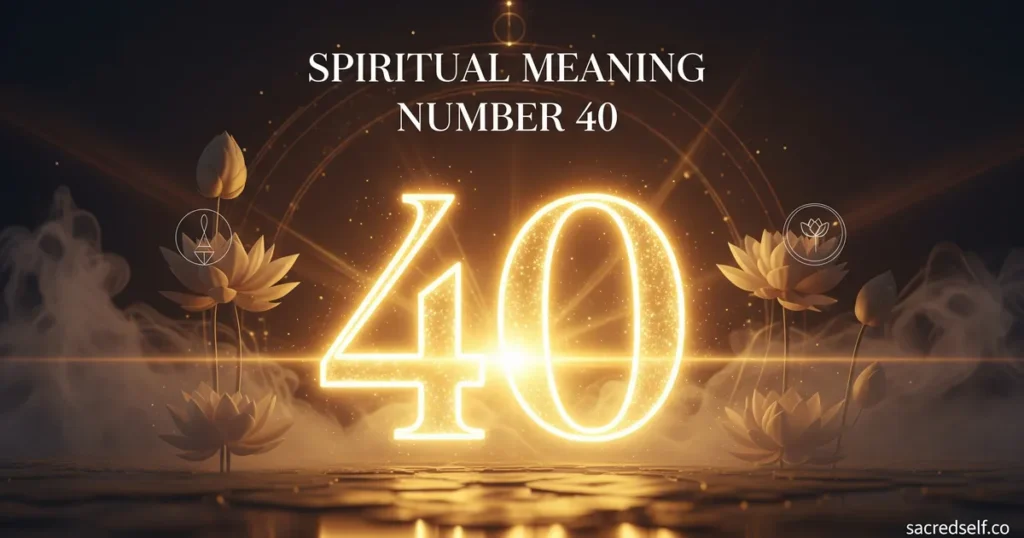 Spiritual Meaning of Number 40: Why This Number Keeps Appearing