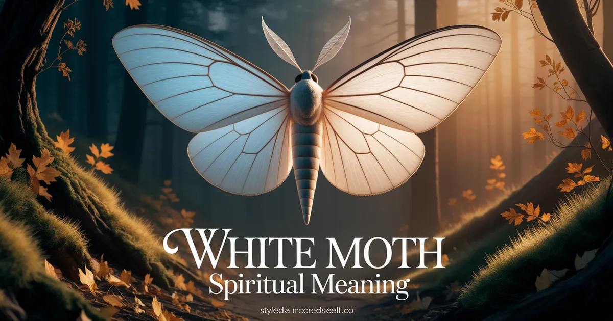 White Moth Spiritual Meaning and Symbolism