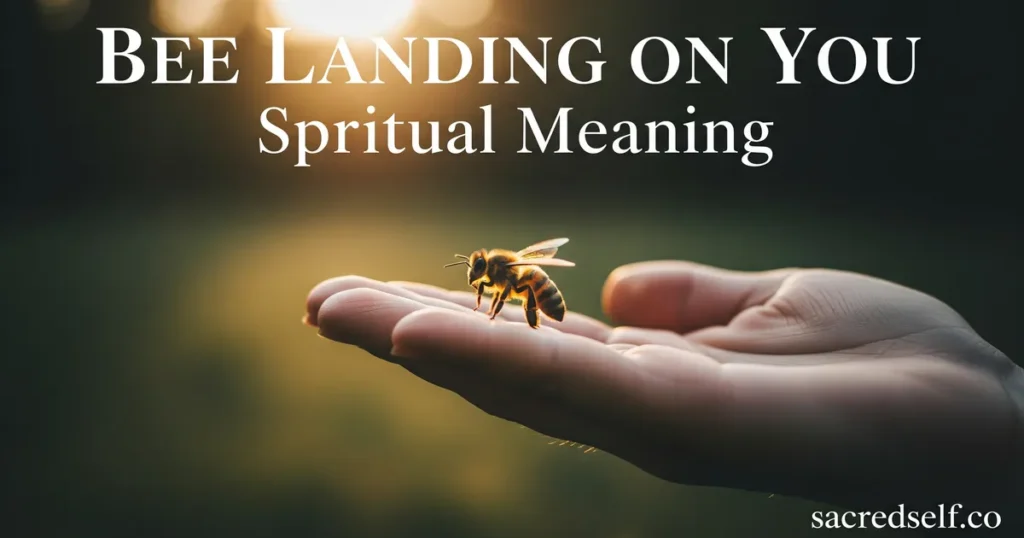 What Does It Mean When a Bee Lands on You Spiritually?