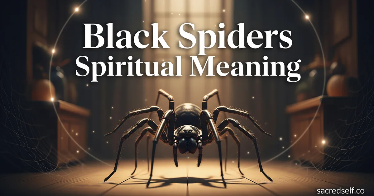 What Does Finding Black Spiders in Your House Mean Spiritually?