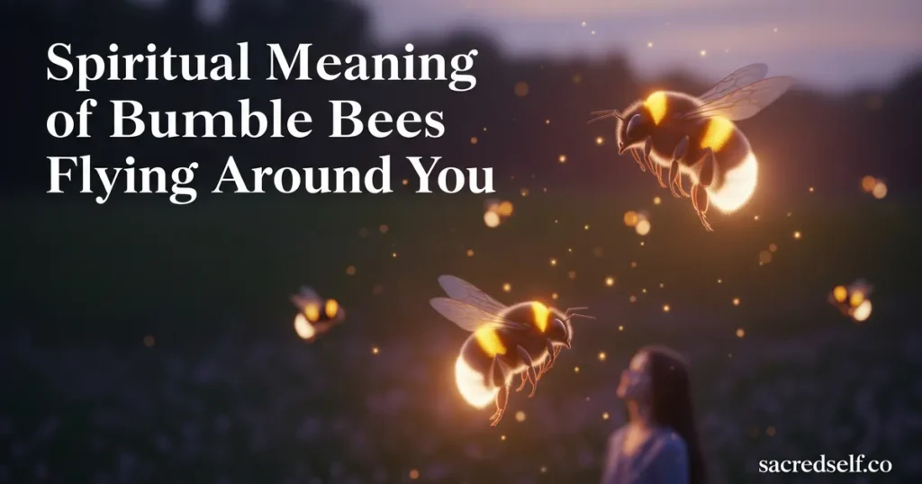 Spiritual Meaning of Bumble Bees Flying Around You