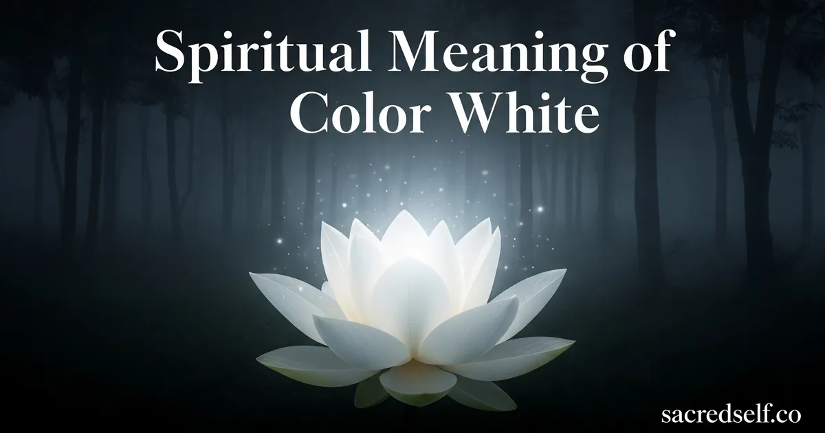 What Does the Color White Mean Spiritually? Sacred Symbolism Explained