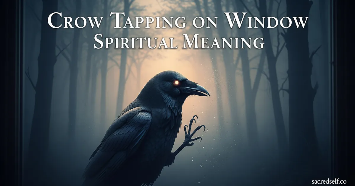 What Does It Mean When a Crow Taps on Your Window Spiritually?