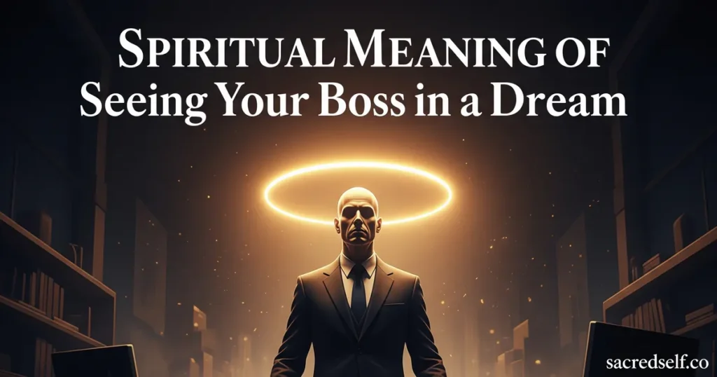 Spiritual Meaning of Seeing Your Boss in a Dream