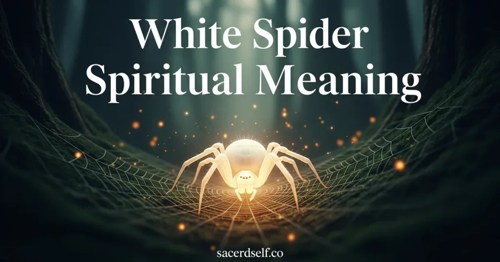 Spiritual Meaning of White Spider: What This Rare Encounter Reveals