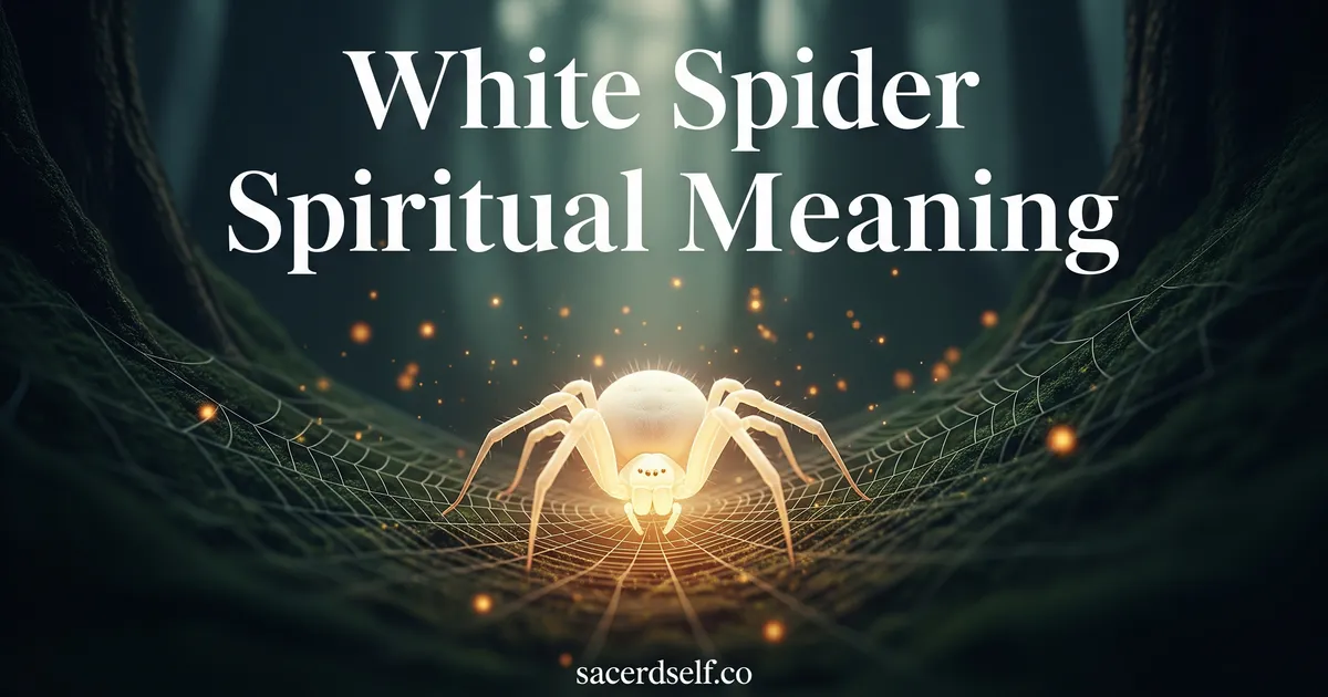 Spiritual Meaning of White Spider: What This Rare Encounter Reveals
