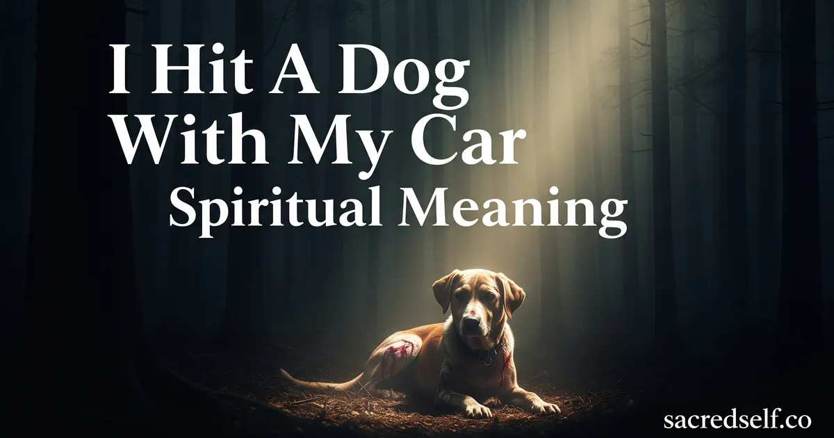 I Hit a Dog With My Car: What It Means Spiritually