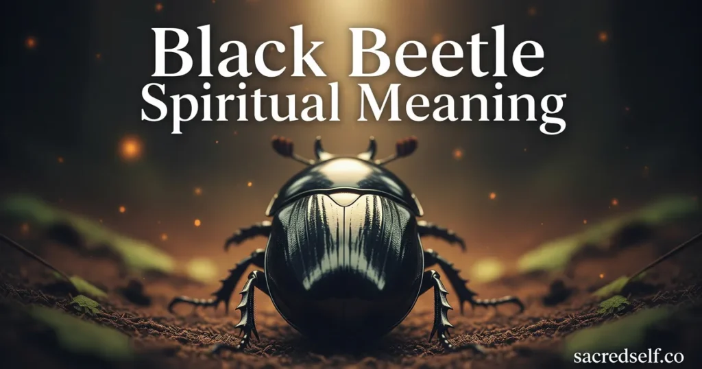 Black Beetle Symbolism and Spiritual Meaning