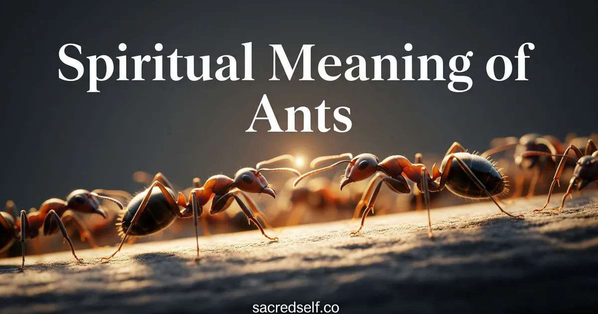 Spiritual Meaning of Ants in Your Life