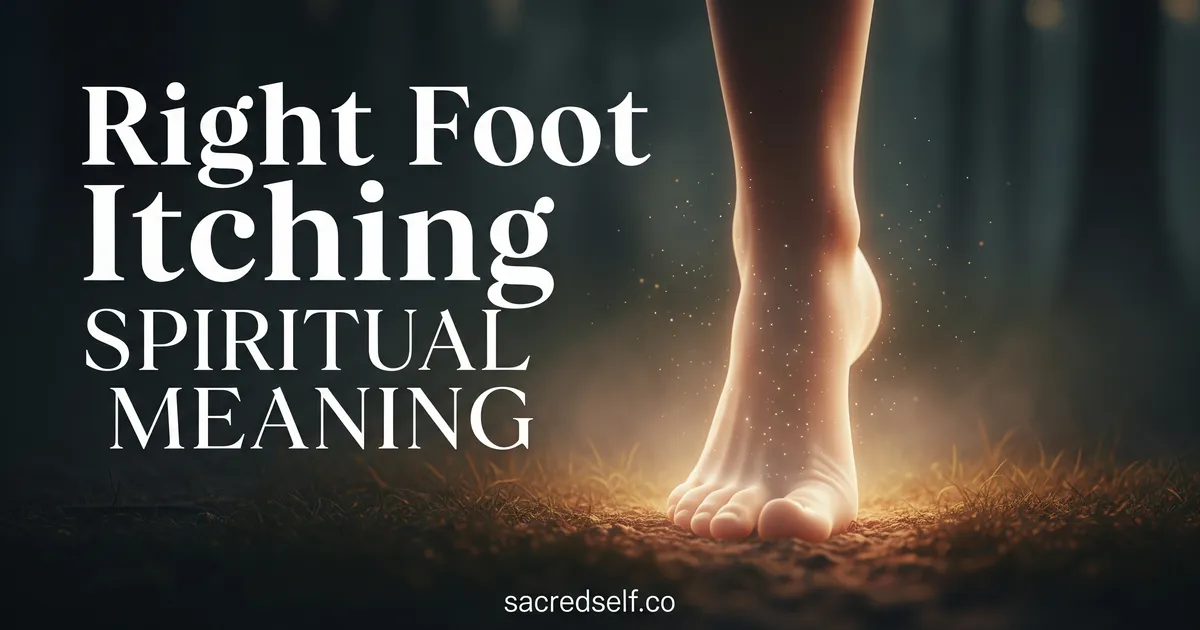 What Does Right Foot Itching Mean Spiritually?