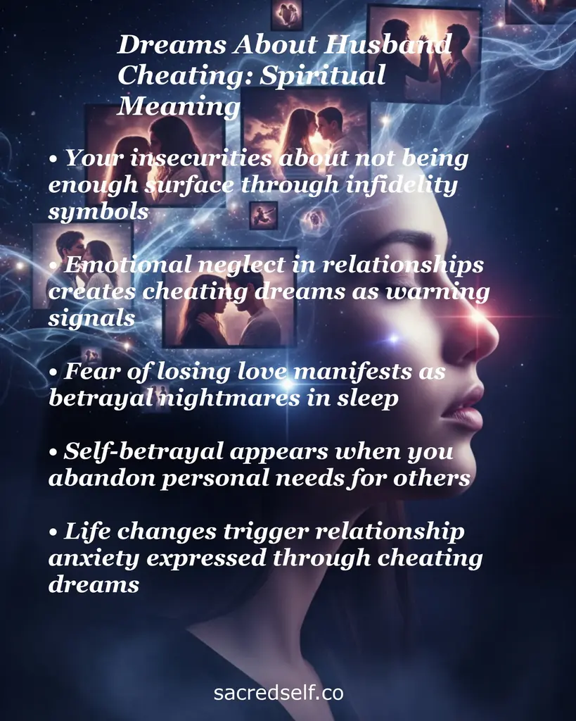 Dreams about husband cheating spiritual meaning – insecurity, emotional neglect, fear of betrayal and relationship anxiety explained